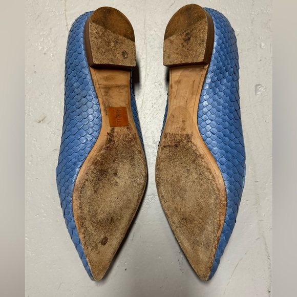 Alexandre Birman Python Pointed Toe Flats - Picture 6 of 9